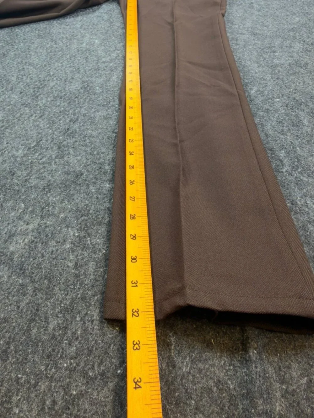 Wrangler Mens Y2K Wrancher Bootcut Dress Pants 34x32 Brown Polyester NWT 82BN